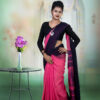 pink handloom cotton jamdani front1