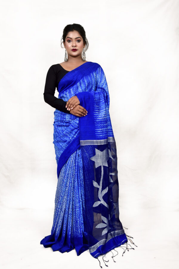 Buy Leeli Peeri Designer Pure matka silk soft saree with all over beautiful  work and mottifs with cutwork border and full work blouse. at Amazon.in