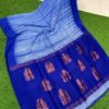Blue matka silk shibori saree - Image 2