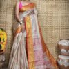 Beige color tissue banarasi saree - Image 2