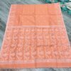 Orange colour slab khadi saree with bp - Image 2